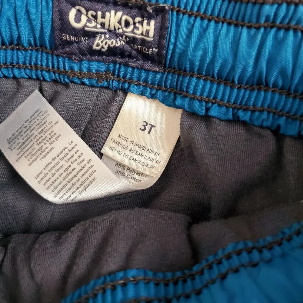 Osh Kosh B'Gosh Boys Windbreaker Pants‎ 3T Adjustable Waist